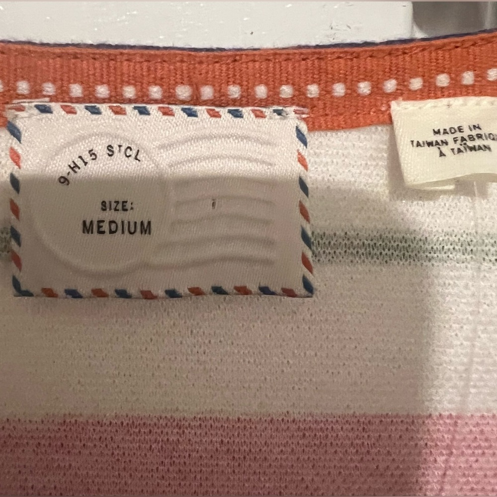 Anthropologie Postmark Monterey Multicolored Striped Sleeveless Top Size Medium - Picture 5 of 15